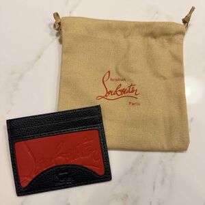 ❤️🖤 pre owned - Christian Louboutin Red Sole Empire Cardholder 🔥
